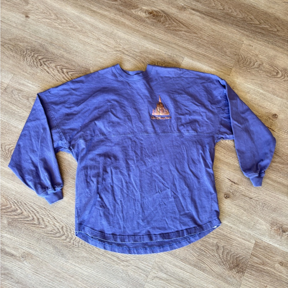 2021 Walt Disney World 50th Anniversary Castle Spirit Jersey Purple Size M - Picture 5 of 8